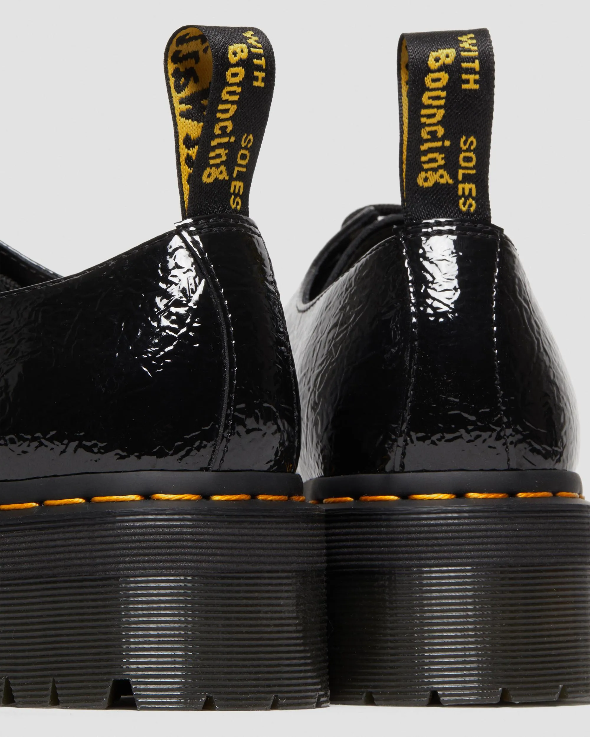 Zapatos con plataforma 1461 Quad en charol 